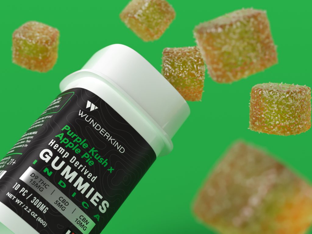 Purple Kush THC CBD CBN Gummy Design